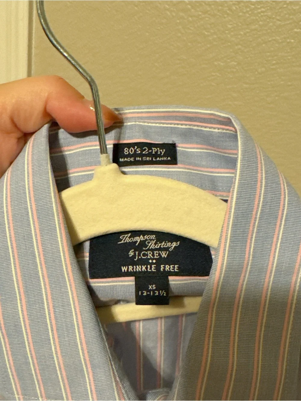 J.Crew Striped Button-Front Wrinkle Free Shirt